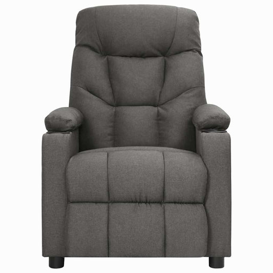 Recliner Chair Dark Grey Fabric Recliner Chair Dark Grey Fabric