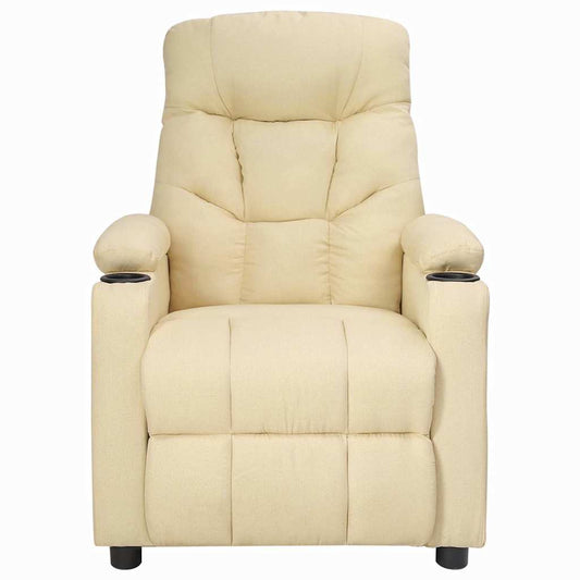 Recliner Chair Cream Fabric Recliner Chair Cream Fabric