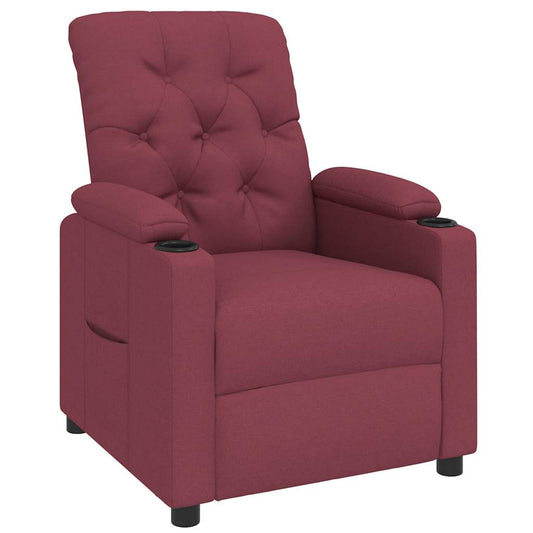 Recliner Chair Wine Red Fabric Recliner Chair Wine Red Fabric