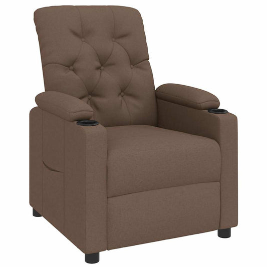 Recliner Chair Brown Fabric Recliner Chair Brown Fabric