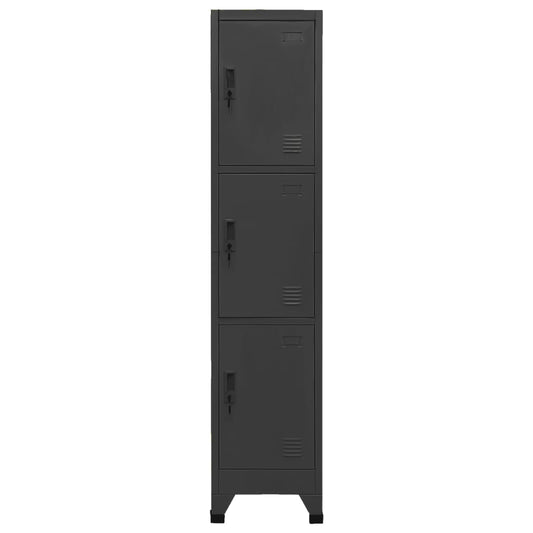 Locker Cabinet Anthracite 38x45x180 cm Steel Locker Cabinet Anthracite 38x45x180 cm Steel