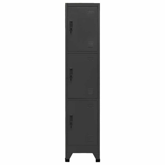 Locker Cabinet Anthracite 38x45x180 cm Steel Locker Cabinet Anthracite 38x45x180 cm Steel