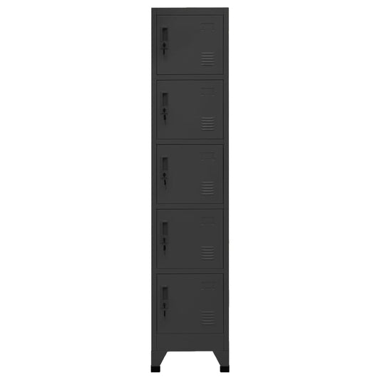 Locker Cabinet Anthracite 38x40x180 cm Steel Locker Cabinet Anthracite 38x40x180 cm Steel
