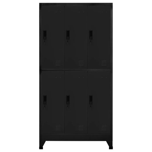 Locker Cabinet Black 90x45x180 cm Steel Locker Cabinet Black 90x45x180 cm Steel