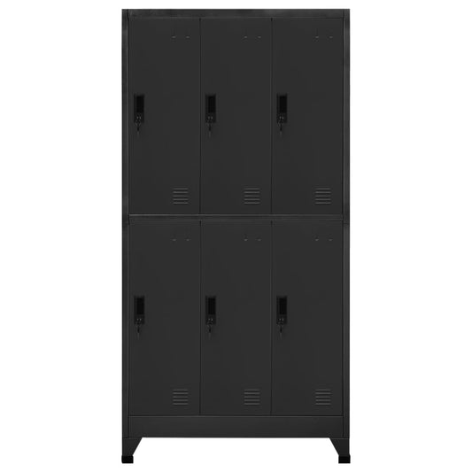 Locker Cabinet Anthracite 90x45x180 cm Steel Locker Cabinet Anthracite 90x45x180 cm Steel