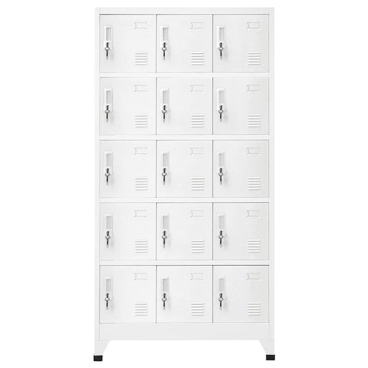 Locker Cabinet Light Grey 90x40x180 cm Steel Locker Cabinet Light Grey 90x40x180 cm Steel