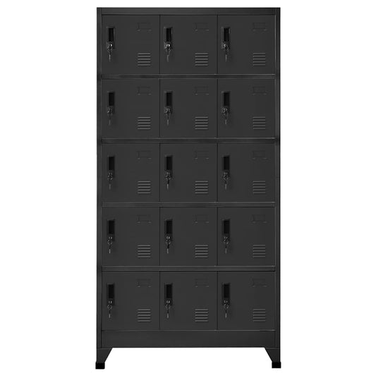 Locker Cabinet Anthracite 90x40x180 cm Steel Locker Cabinet Anthracite 90x40x180 cm Steel