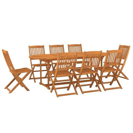 9 Piece Garden Dining Set 220x90x75 cm Solid Wood Acacia 9 Piece Garden Dining Set 220x90x75 cm Solid Wood Acacia