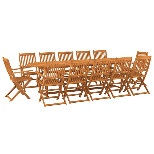 13 Piece Garden Dining Set 280x90x75 cm Solid Wood Acacia 13 Piece Garden Dining Set 280x90x75 cm Solid Wood Acacia