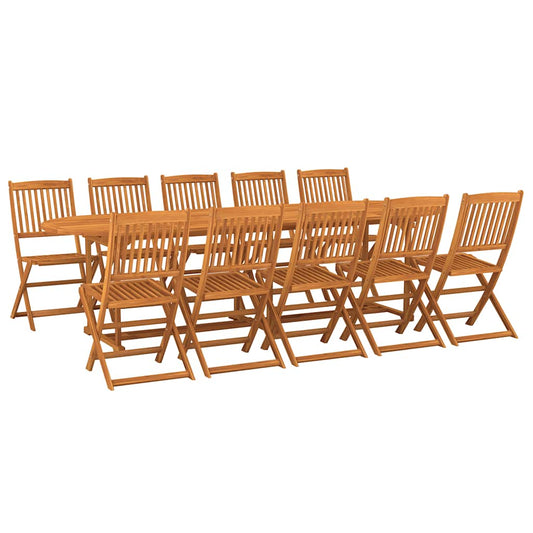 11 Piece Garden Dining Set 280x90x75 cm Solid Wood Acacia 11 Piece Garden Dining Set 280x90x75 cm Solid Wood Acacia