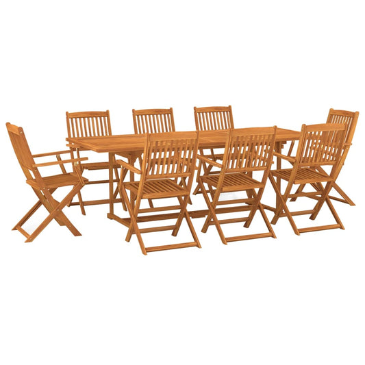 Dining Set | Acacia Wood Tone | Solid Acacia Wood | 9 Piece Set Dining Set | Acacia Wood Tone | Solid Acacia Wood | 9 Piece Set