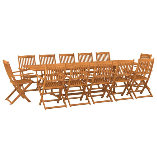 13 Piece Garden Dining Set 280x90x75 cm Solid Wood Acacia 13 Piece Garden Dining Set 280x90x75 cm Solid Wood Acacia