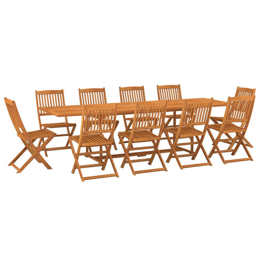 Dining Set | Brown | Solid Acacia Wood | Large | Foldable | Dining Set Dining Set | Brown | Solid Acacia Wood | Large | Foldable | Dining Set