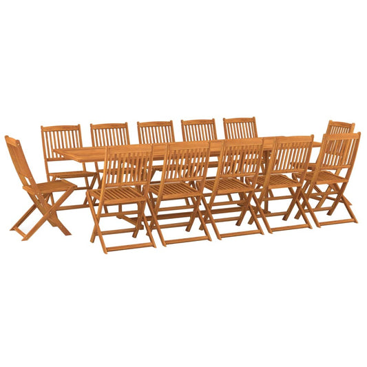 13 Piece Garden Dining Set 280x90x75 cm Solid Wood Acacia 13 Piece Garden Dining Set 280x90x75 cm Solid Wood Acacia