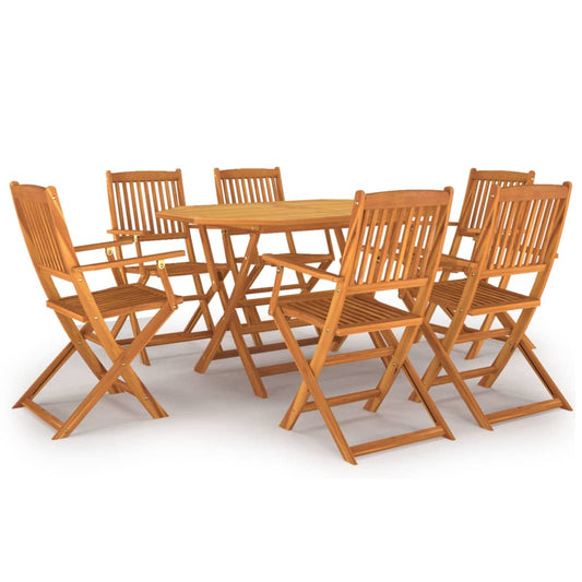 7 Piece Garden Dining Set Solid Wood Acacia 7 Piece Garden Dining Set Solid Wood Acacia