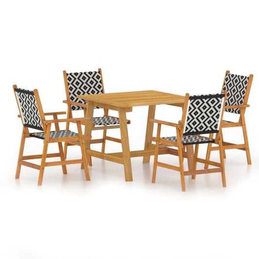 Garden Dining Set | Acacia Brown | Solid Acacia wood, Poly rattan Garden Dining Set | Acacia Brown | Solid Acacia wood, Poly rattan