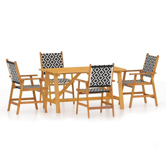 5 Piece Garden Dining Set Solid Acacia Wood 5 Piece Garden Dining Set Solid Acacia Wood