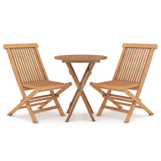 3 Piece Garden Dining Set Solid Wood Teak 3 Piece Garden Dining Set Solid Wood Teak