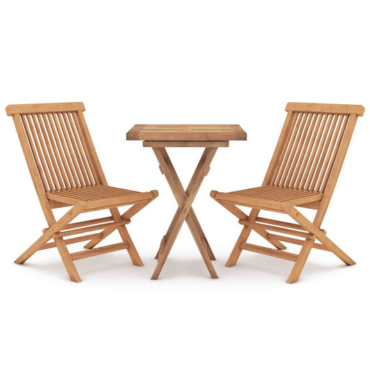 3 Piece Garden Dining Set Solid Wood Teak 3 Piece Garden Dining Set Solid Wood Teak