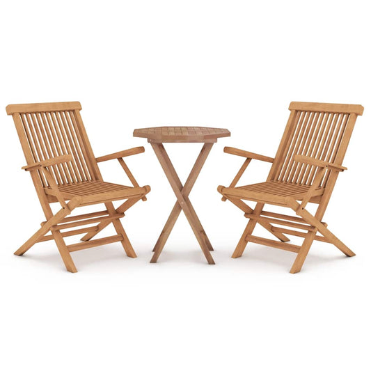 3 Piece Garden Dining Set Solid Wood Teak 3 Piece Garden Dining Set Solid Wood Teak