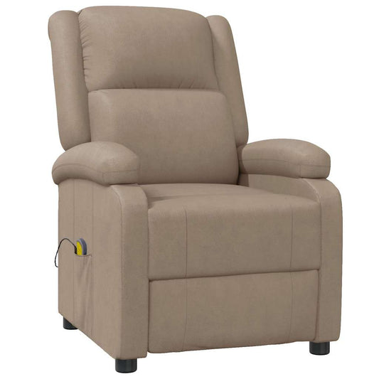 Massage Chair Cappuccino Faux Leather Massage Chair Cappuccino Faux Leather
