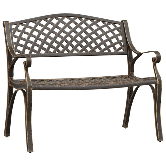 Garden Bench | Bronze | Cast Aluminium, Cast Iron | Medium | Durable Garden Bench | Bronze | Cast Aluminium, Cast Iron | Medium | Durable