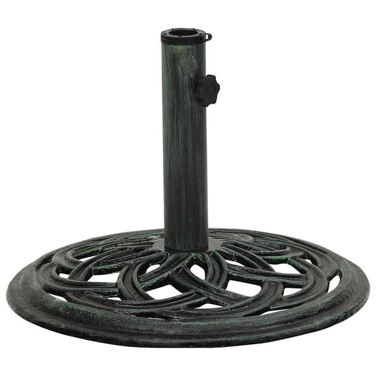 Umbrella Base Green 44x44x31 cm Cast Iron Umbrella Base Green 44x44x31 cm Cast Iron