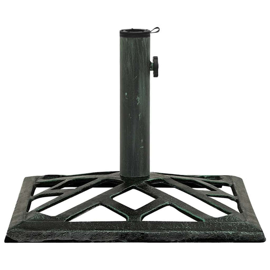 Umbrella Base Green 44x44x31 cm Cast Iron Umbrella Base Green 44x44x31 cm Cast Iron