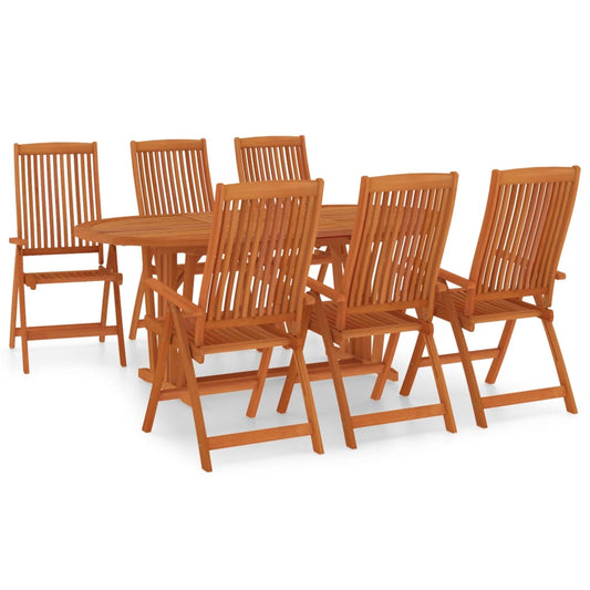7 Piece Garden Dining Set Solid Wood Eucalyptus 7 Piece Garden Dining Set Solid Wood Eucalyptus