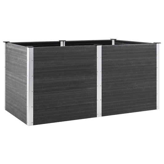 Garden Raised Bed 200x100x91 cm WPC Grey Garden Raised Bed 200x100x91 cm WPC Grey