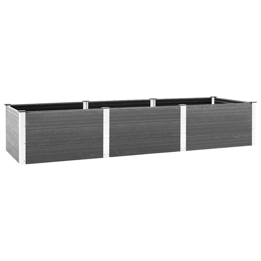 Garden Raised Bed Grey 300x100x54 cm WPC Garden Raised Bed Grey 300x100x54 cm WPC