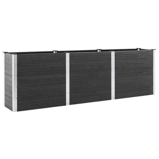 Garden Raised Bed 300x100x91 cm WPC Grey Garden Raised Bed 300x100x91 cm WPC Grey