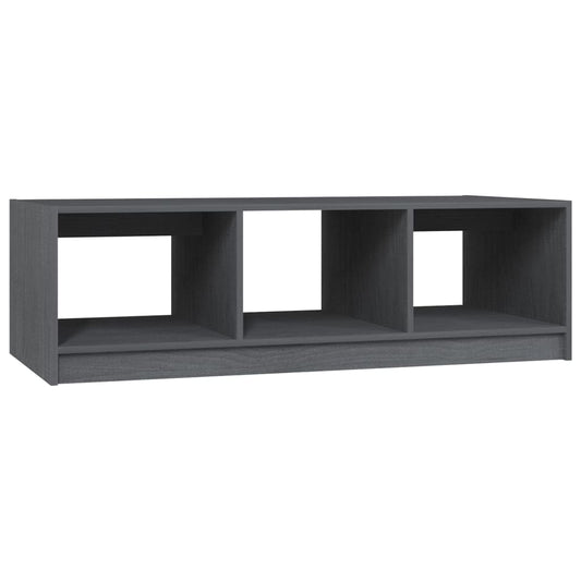 Coffee Table Grey 110x50x34 cm Solid Pinewood Coffee Table Grey 110x50x34 cm Solid Pinewood