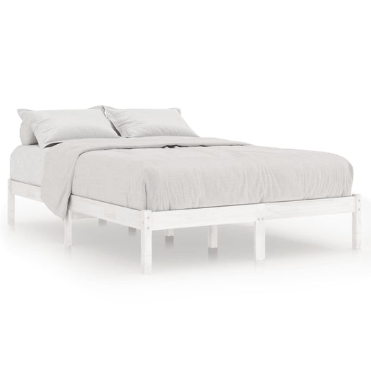 810028 vidaXL Bed Frame without Mattress White Solid Wood 160x200 cm 810028 vidaXL Bed Frame without Mattress White Solid Wood 160x200 cm