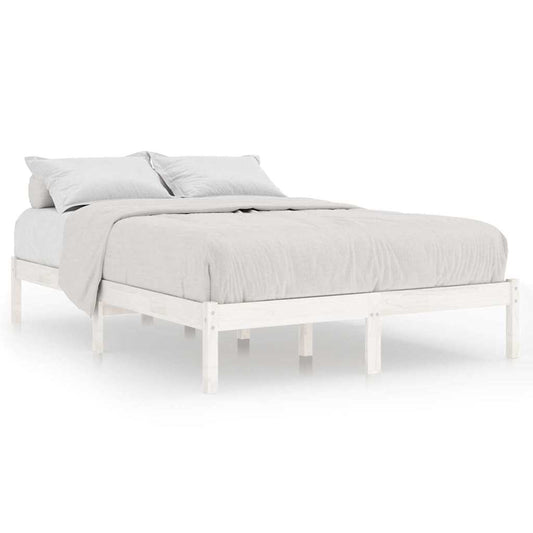 Bed Frame without Mattress White Solid Wood 200x200 cm Bed Frame without Mattress White Solid Wood 200x200 cm