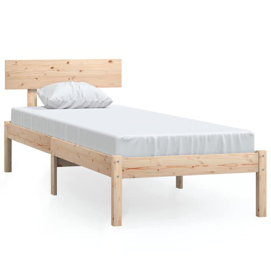 Bed Frame | Natural Wood | Solid Pine Wood | Single | Durable | Bed Frame Bed Frame | Natural Wood | Solid Pine Wood | Single | Durable | Bed Frame