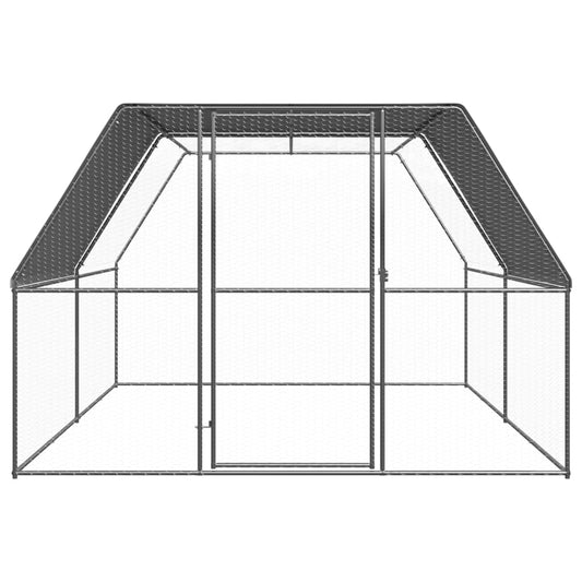 Outdoor Chicken Cage 3x4x2 m Galvanised Steel Outdoor Chicken Cage 3x4x2 m Galvanised Steel