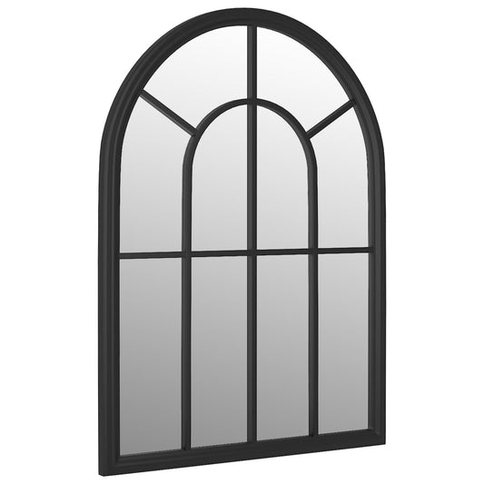Garden Mirror Black 60x45 cm Iron for Outdoor Use Garden Mirror Black 60x45 cm Iron for Outdoor Use