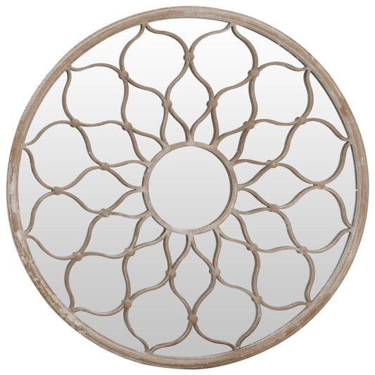 Garden Mirror Sand 60x3 cm Iron Round for Outdoor Use Garden Mirror Sand 60x3 cm Iron Round for Outdoor Use