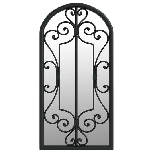 318376 vidaXL Garden Mirror Black 70x30 cm Iron for Outdoor Use 318376 vidaXL Garden Mirror Black 70x30 cm Iron for Outdoor Use