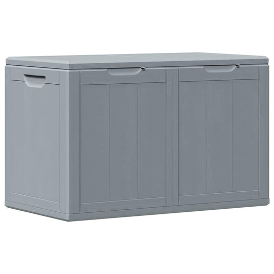 151234 vidaXL Garden Storage Box 180L Grey PP Wood Look 151234 vidaXL Garden Storage Box 180L Grey PP Wood Look
