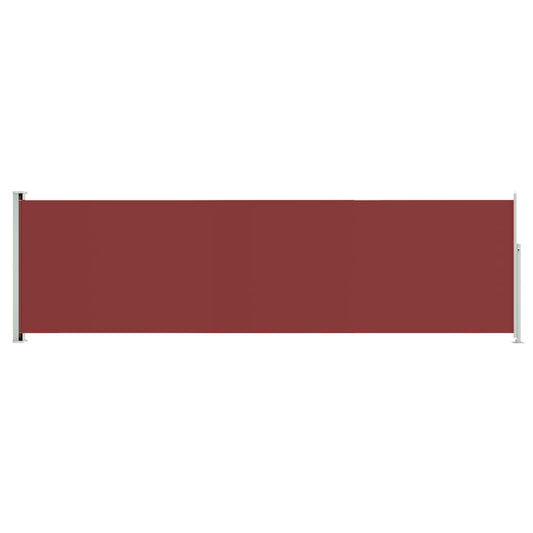 Patio Retractable Side Awning 180x600 cm Red Patio Retractable Side Awning 180x600 cm Red