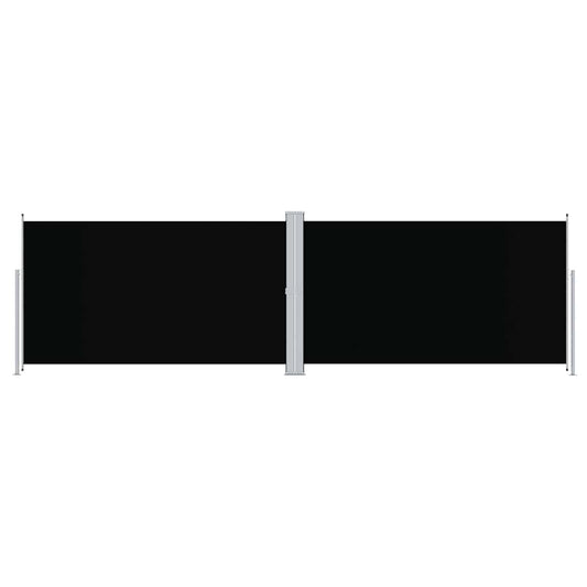 Retractable Side Awning Black 180x600 cm Retractable Side Awning Black 180x600 cm