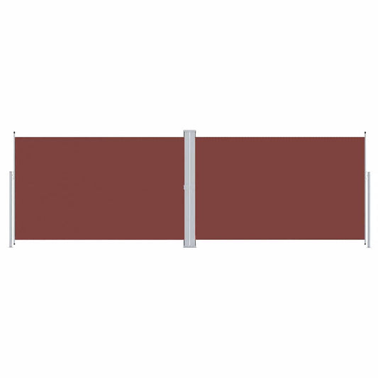 Retractable Side Awning Brown 200x600 cm Retractable Side Awning Brown 200x600 cm