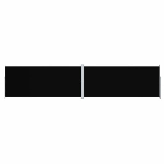 Retractable Side Awning Black 220x1000 cm Retractable Side Awning Black 220x1000 cm