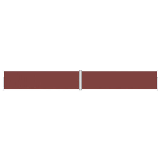 Retractable Side Awning Brown 160x1200 cm Retractable Side Awning Brown 160x1200 cm