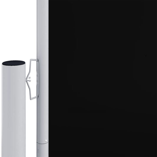 Retractable Side Awning Black 180x1200 cm Retractable Side Awning Black 180x1200 cm