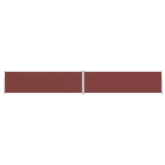 Retractable Side Awning Brown 180x1200 cm Retractable Side Awning Brown 180x1200 cm