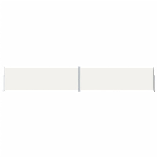 Retractable Side Awning Cream 200x1200 cm Retractable Side Awning Cream 200x1200 cm