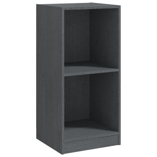 Side Cabinet Grey 35.5x33.5x76 cm Solid Pinewood Side Cabinet Grey 35.5x33.5x76 cm Solid Pinewood